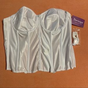 NWT Longline underwire corset w/ removable straps